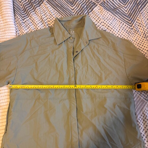 Wilo the Label Womens S Workout/Beach Coverup Parachute Shirt Sage Athletic NWT - Picture 9 of 9